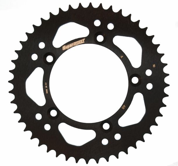 Pignon acier à 5 trous Supersprox 420 LK 115,0 mm Ø 98 mm 48T noir