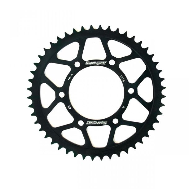 Pignon acier 6 trous Supersprox 420 LK 100,0 mm Ø 80 mm 48T noir