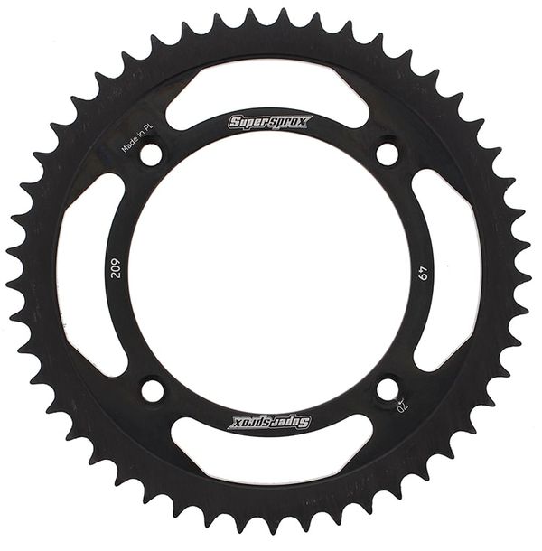 Kettenrad Supersprox 420 LK 130,0mm Ø 110mm 49Z 4-Loch Stahl schwarz