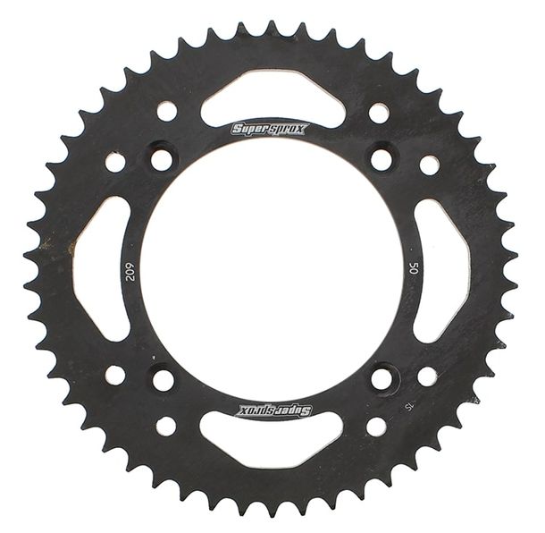 Pignon acier 4 trous Supersprox 420 LK 130.0mm Ø 110mm 50Z noir