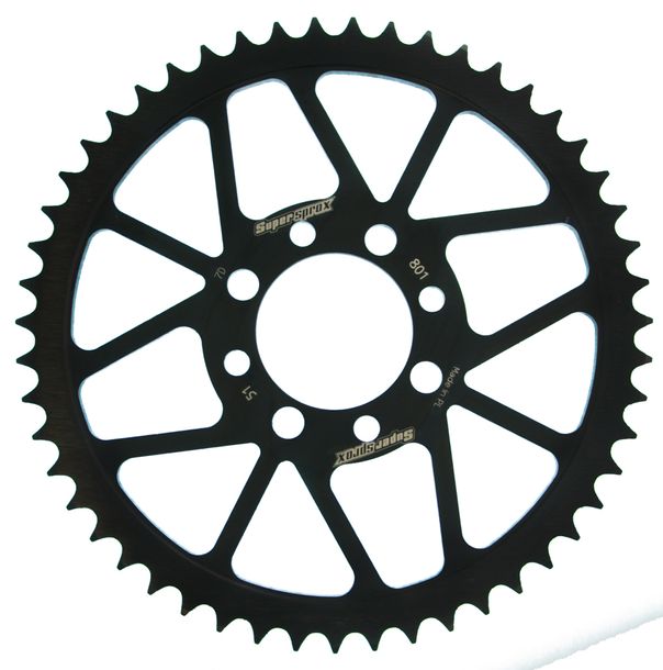 Kettenrad Supersprox 420 LK 68,0mm Ø 52mm 51Z 4-Loch Stahl schwarz