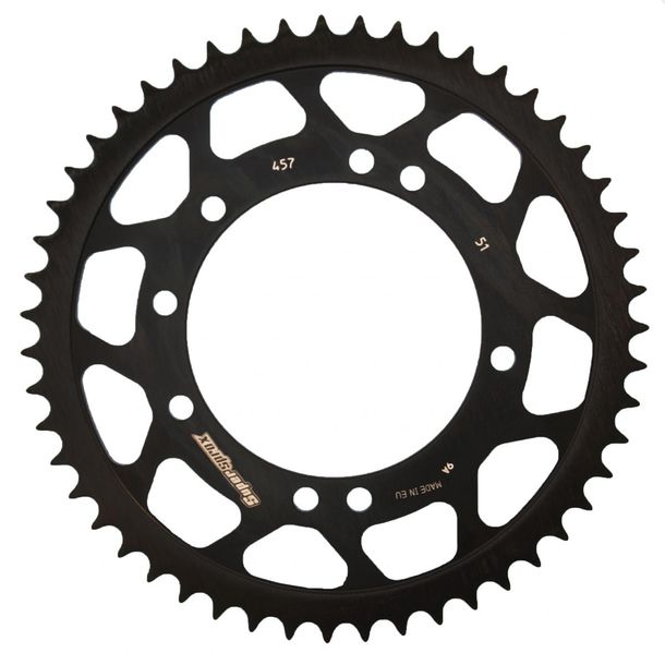 Pignon acier 8 trous Supersprox 420 LK 116,0 mm Ø 100 mm 51Z noir
