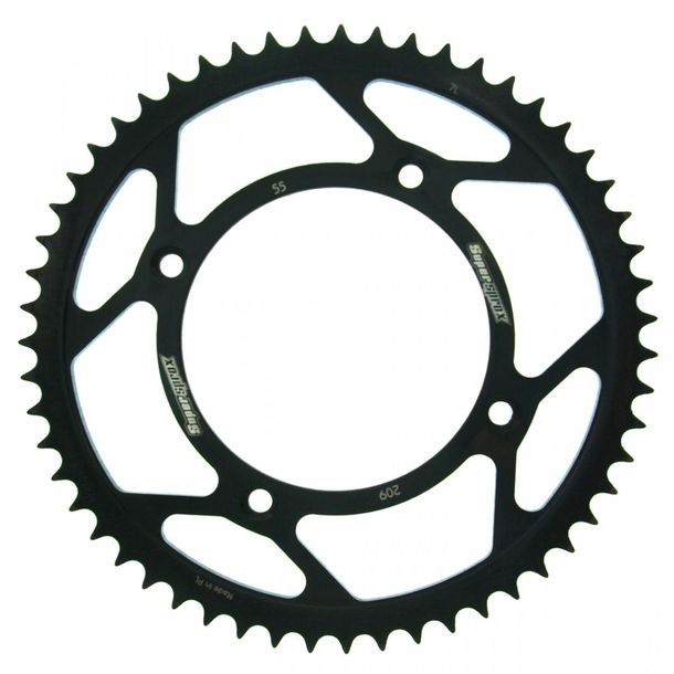Kettenrad Supersprox 420 LK 130,0mm Ø 110mm 55Z 4-Loch Stahl schwarz