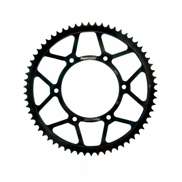 Pignon acier 6 trous Supersprox 420 LK 130.0mm Ø 110mm 62T noir