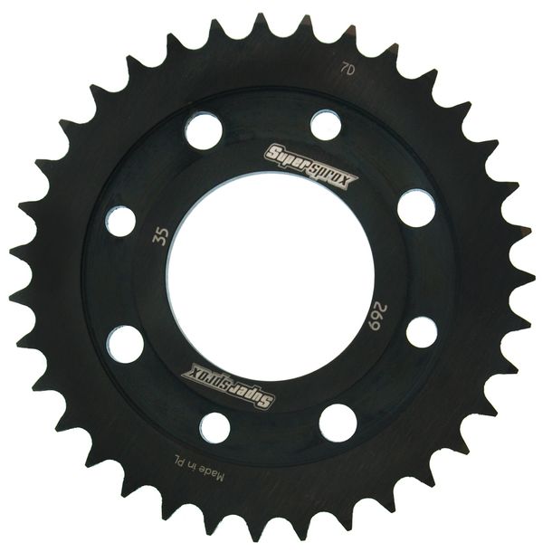 Supersprox 428 LK 90,0 mm Ø 58 mm 35T pignone in acciaio a 4 fori nero