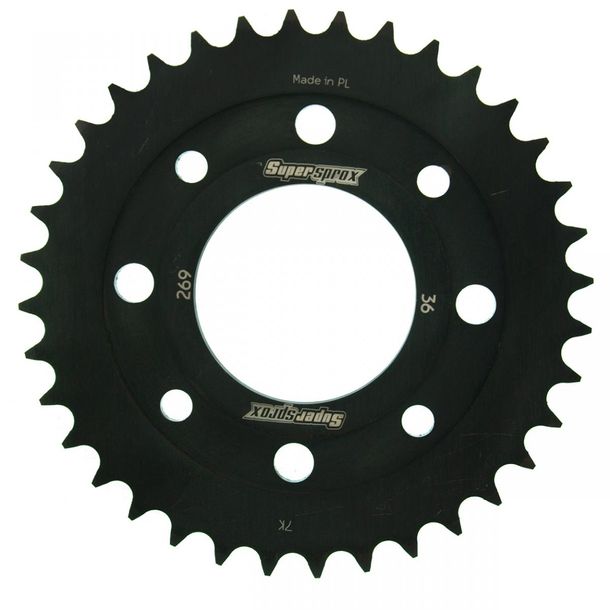 Kettenrad Supersprox 428 LK 90,0mm Ø 58mm 36Z 4-Loch Stahl schwarz