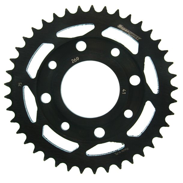 Kettenrad Supersprox 428 LK 90,0mm Ø 58mm 41Z 4-Loch Stahl schwarz