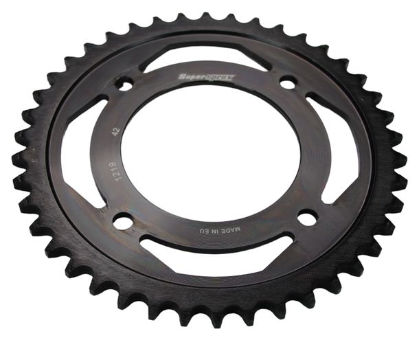 Supersprox 428 LK 110,0mm Ø 80mm 42T Pignone in acciaio a 4 fori nero