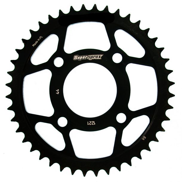 Piñón de acero Supersprox 428 LK 90,0 mm Ø 58 mm 44T negro