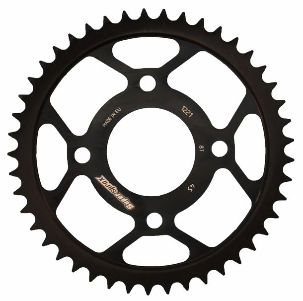 Supersprox 428 LK 90,0 mm Ø 58 mm 45Z pignone in acciaio a 4 fori nero