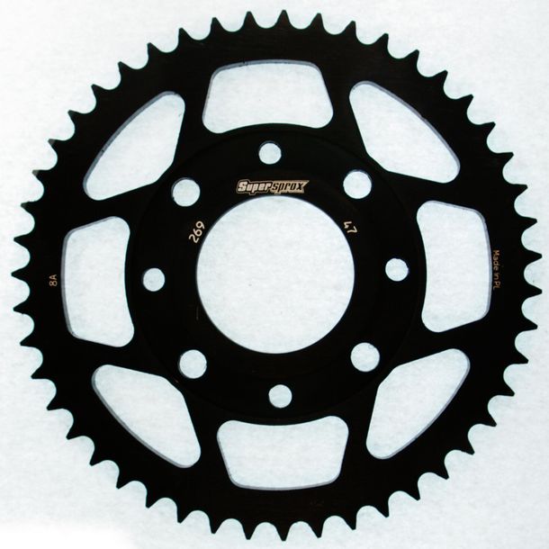 Supersprox 428 LK 90.0mm Ø 58mm 47Z 4-hole steel sprocket black