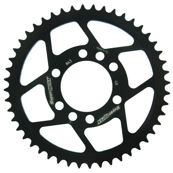 Kettenrad Supersprox 428 LK 80,0mm Ø 62mm 48Z 4-Loch Stahl schwarz