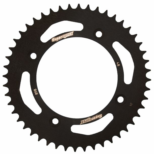 Pignon acier 4 trous Supersprox 428 LK 132,0mm Ø 110mm 48T noir