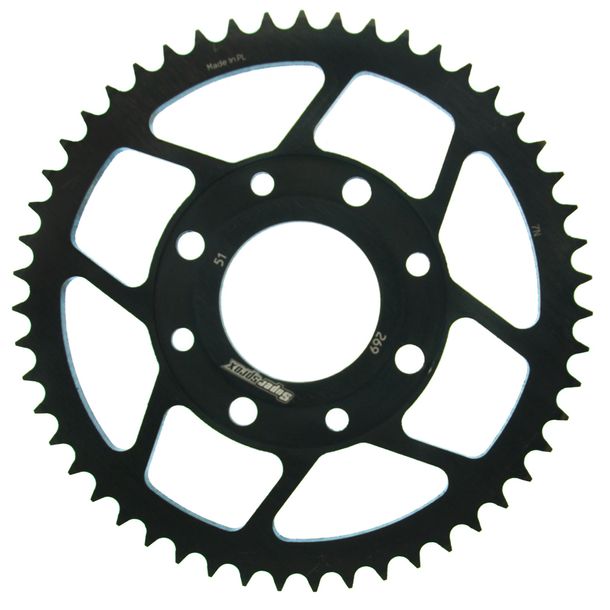 Kettenrad Supersprox 428 LK 90,0mm Ø 58mm 51Z 4-Loch Stahl schwarz