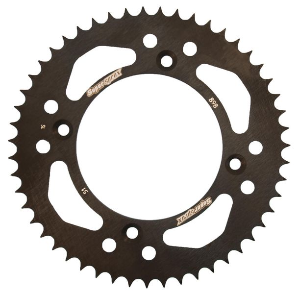 Pignon acier à 4 trous Supersprox 428 LK 132,0mm Ø 110mm 51Z noir