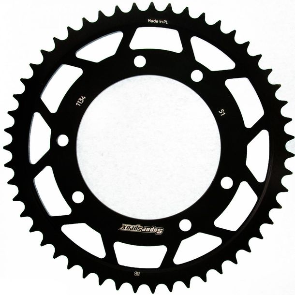 Kettingtandwiel Supersprox 428 LK 125,0mm Ø 105mm 51T 6-gaats staal zwart