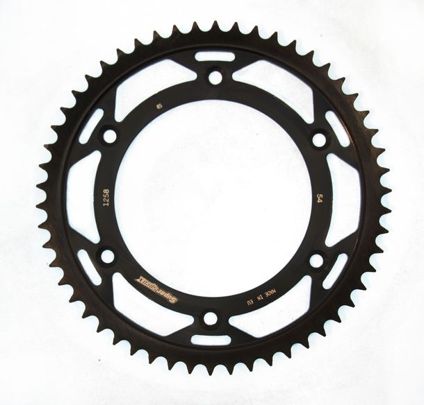 Kettenrad Supersprox 428 LK 153,0mm Ø 125mm 54Z 6-Loch Stahl schwarz