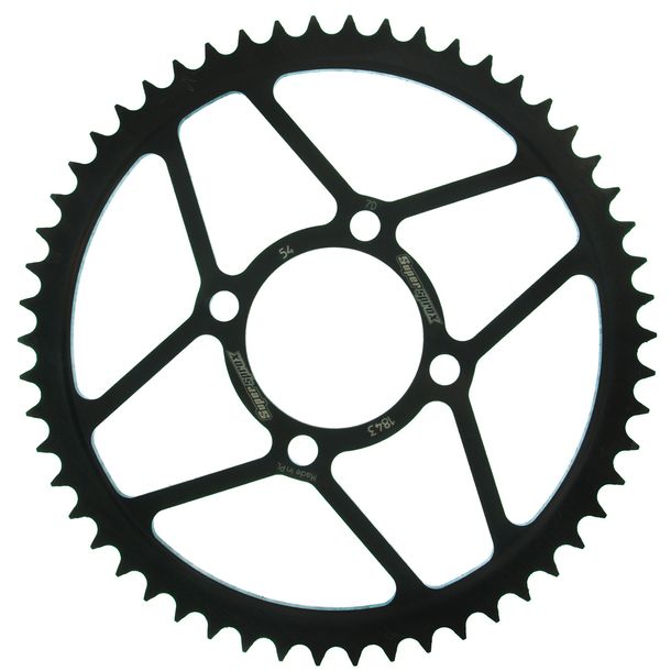 Pignon acier 4 trous Supersprox 428 LK 80.0mm Ø 62mm 54T noir