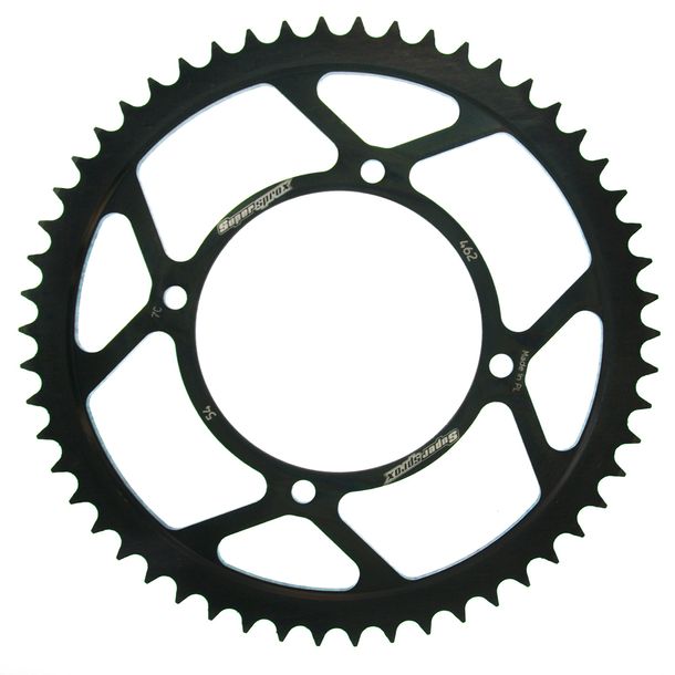 Pignon acier 4 trous Supersprox 428 LK 116,0 mm Ø 100 mm 54T noir