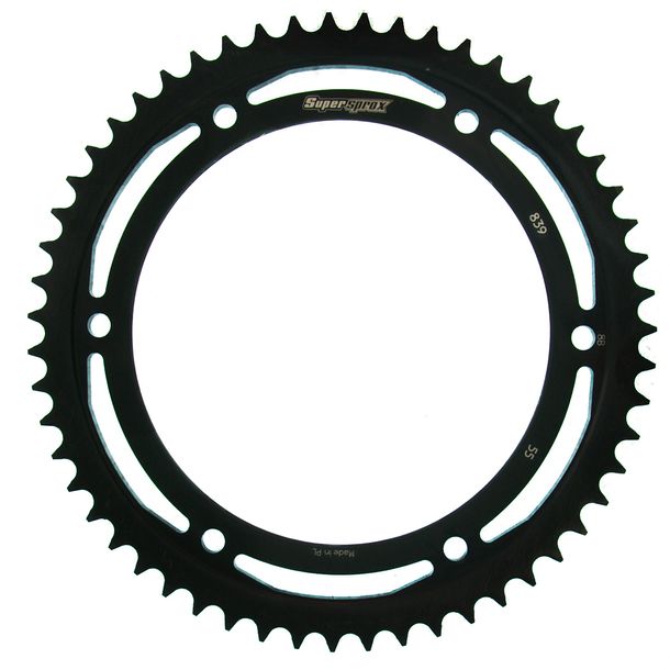 Kettenrad Supersprox 428 LK 175,0mm Ø 152mm 55Z 6-Loch Stahl schwarz
