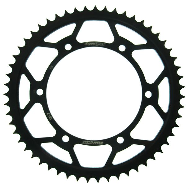Kettenrad Supersprox 428 LK 136,0mm Ø 120mm 55Z 6-Loch Stahl schwarz