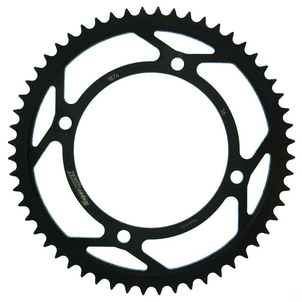 Kettenrad Supersprox 428 LK 145,0mm Ø 125mm 56Z 4-Loch Stahl schwarz