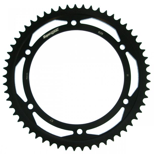 Kettenrad Supersprox 428 LK 175,0mm Ø 152mm 57Z 6-Loch Stahl schwarz