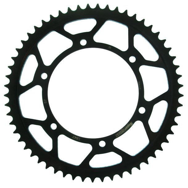 Kettenrad Supersprox 428 LK 136,0mm Ø 120mm 57Z 6-Loch Stahl schwarz