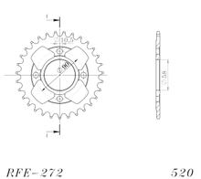 řetězové kolo Supersprox 520 LK 90,0mm Ø 58mm 31Z 4-dírové ocelové černé