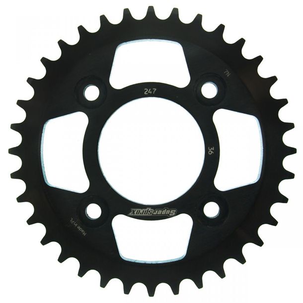 Kettenrad Supersprox 520 LK 110,0mm Ø 70mm 36Z 4-Loch Stahl schwarz