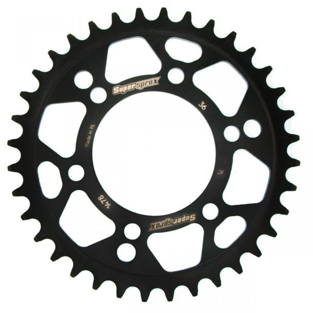 Supersprox 520 LK 104.0mm Ø 80mm 36T 3-hole steel sprocket black