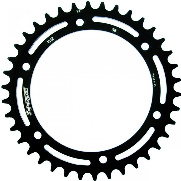 Kettenrad Supersprox 520 LK 156,0mm Ø 136mm 38Z 6-Loch Stahl schwarz