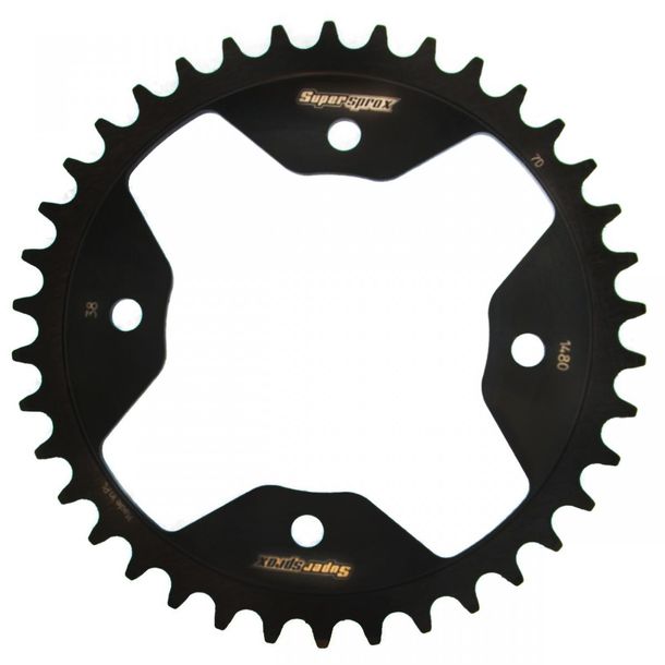 Kettenrad Supersprox 520 LK 127,0mm Ø 102mm 38Z 4-Loch Stahl schwarz