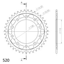 Zębatka Supersprox 520 LK 138,0mm Ø 112mm 39Z 5-otworowa stal czarna