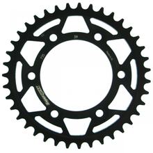 Pignone in acciaio Supersprox 520 LK 124,0mm Ø 100mm 39T a 6 fori nero
