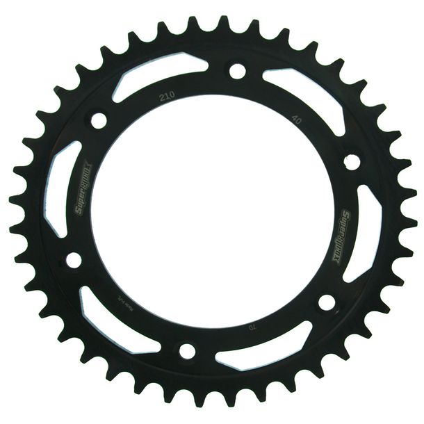 Rueda de cadena de acero Supersprox 520 LK 153,0 mm Ø 125 mm 40T negra