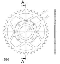 Kolo řetězu Supersprox 520 LK 90,0mm Ø 58mm 40Z 4-otvorové ocelové černé