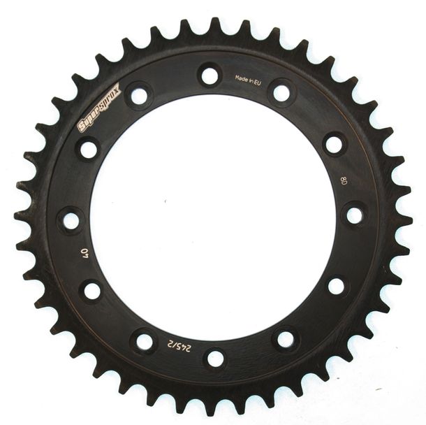 Pignon acier 6 trous Supersprox 520 LK 150.0mm Ø 130mm 40Z noir