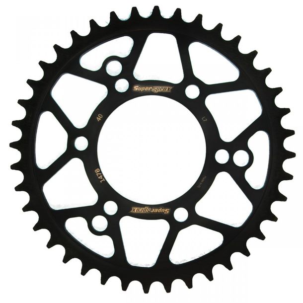 Supersprox 520 LK 104.0mm Ø 80mm 40Z 3-hole steel sprocket black