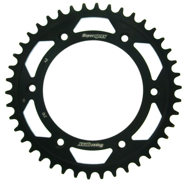 Chaîne Supersprox 520 LK 153,0 mm de diamètre 125 mm 42T en acier à 6 trous noire