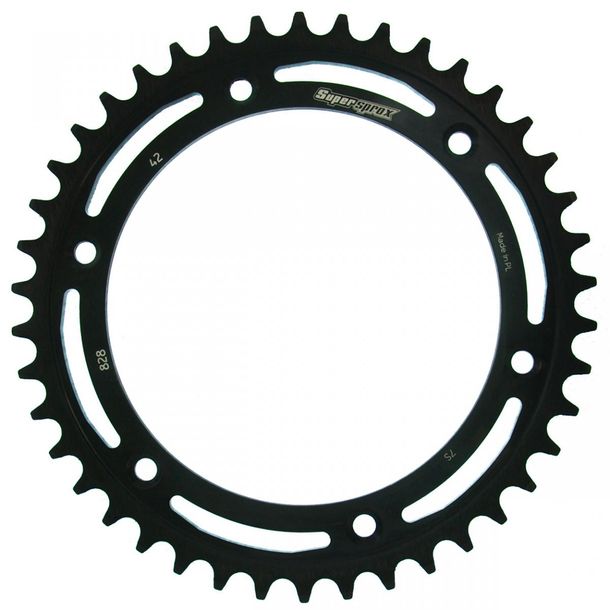 Pignon acier 6 trous Supersprox 520 LK 170.0mm Ø 148mm 42T noir