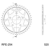 Kettingwiel Supersprox 520 LK 96,0mm Ø 64mm 43T 5-gaats staal zwart