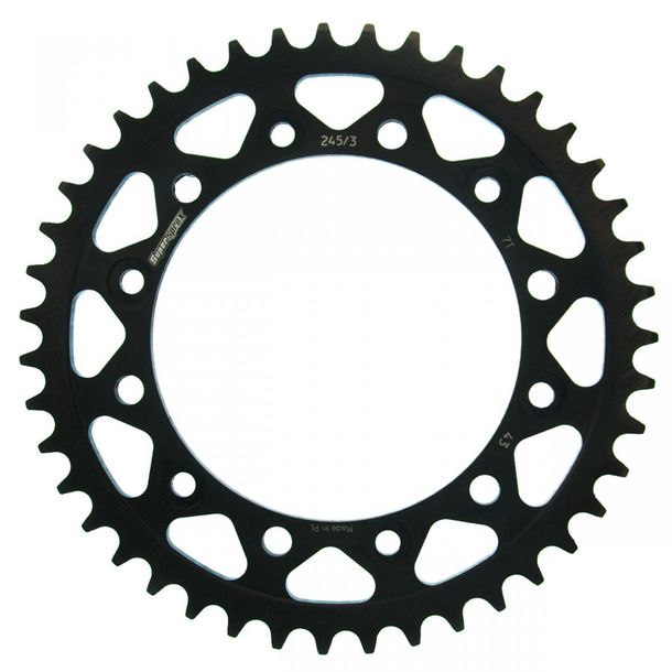 Pignon acier 6 trous Supersprox 520 LK 150.0mm Ø 130mm 43T noir