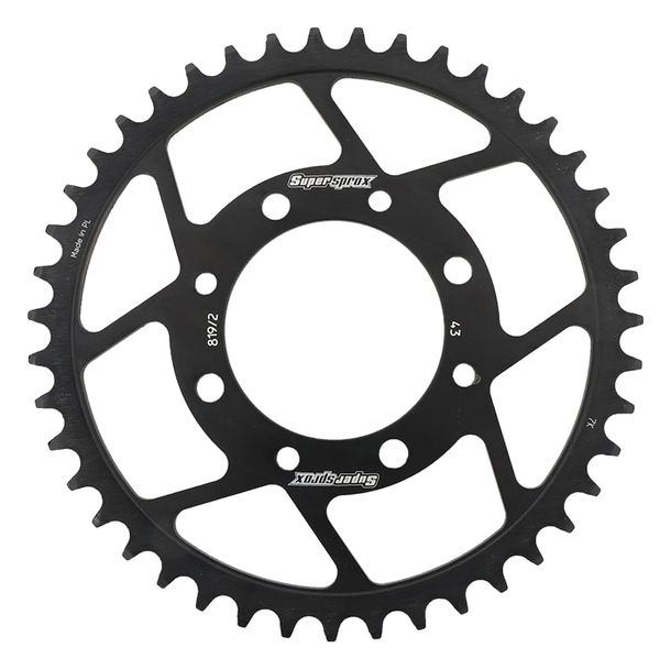 Kettenrad Supersprox 520 LK 100,0mm Ø 80mm 43Z 4-Loch Stahl schwarz