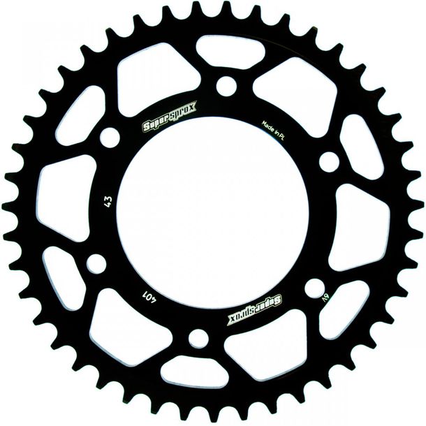 Kettenrad Supersprox 520 LK 135,0mm Ø 102mm 43Z 6-Loch Stahl schwarz