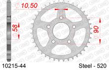 Pignon acier 5 trous Supersprox 520 LK 90,0 mm Ø 58 mm 44T noir