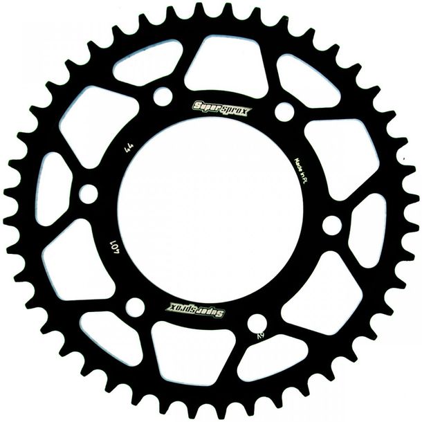 Ruota a catena in acciaio Supersprox 520 LK 135,0 mm diametro 102 mm 44T a 6 fori nera