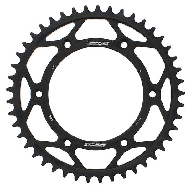 Pignon acier 6 trous Supersprox 520 LK 150.0mm Ø 125mm 45Z noir