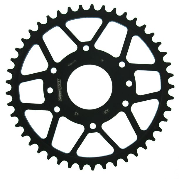 Piñón de acero Supersprox 520 LK 110,0 mm Ø 63 mm 45Z negro