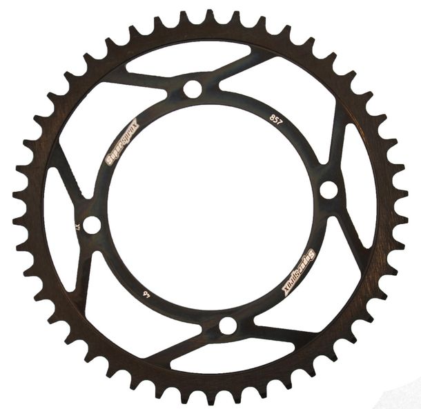 Cadena de acero Supersprox 520 LK 145,0 mm de diámetro, 125 mm 46T, color negro